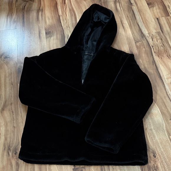 Other - Story of Lola Black Faux Fur Hoodie